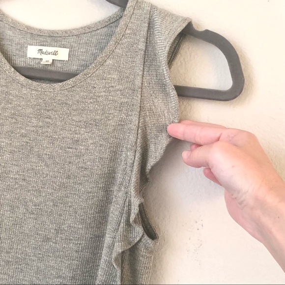 SUMMER CLOSEOUT ☀️ \Madewell\• Glitter Thread Ruffled Tank - Picture 7 of 14